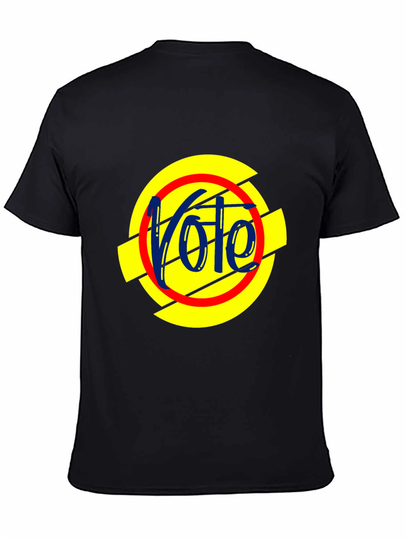Vote Design Black T-Shirt