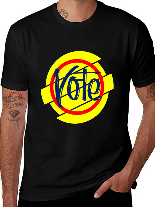 Vote Design Black T-Shirt