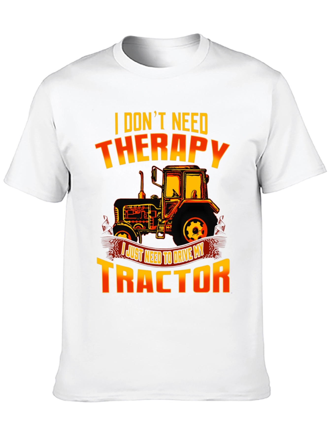 Funny Tractor Therapy T-Shirt