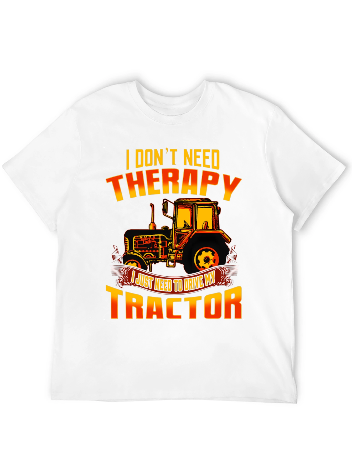 Funny Tractor Therapy T-Shirt