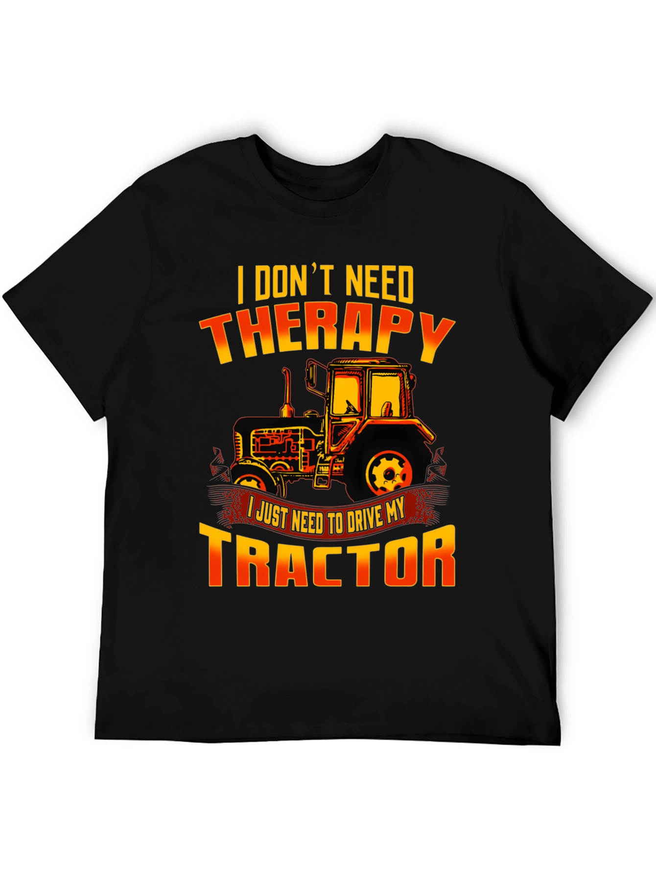 Funny Tractor Therapy T-Shirt