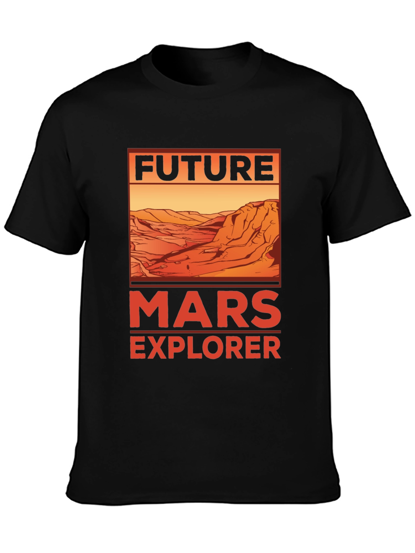 Future Mars Explorer Graphic T-Shirt