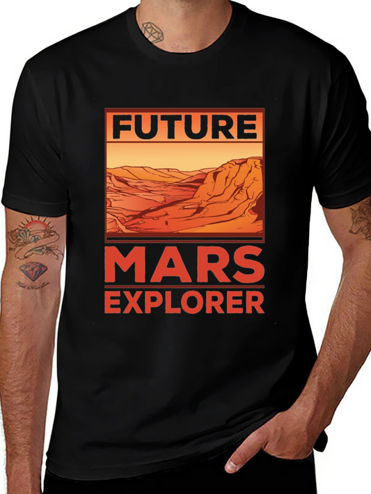 Future Mars Explorer Graphic T-Shirt