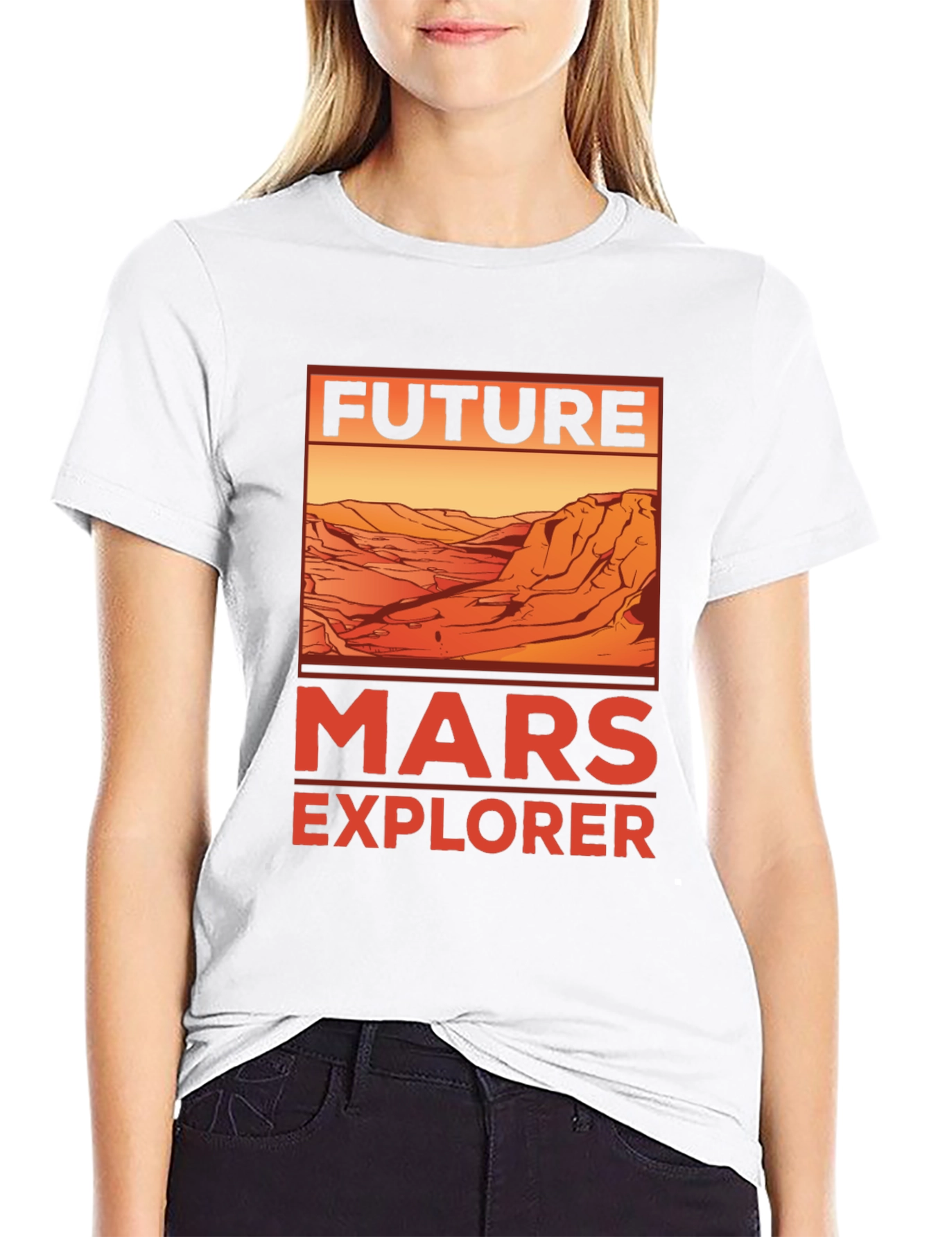 Future Mars Explorer Graphic T-Shirt