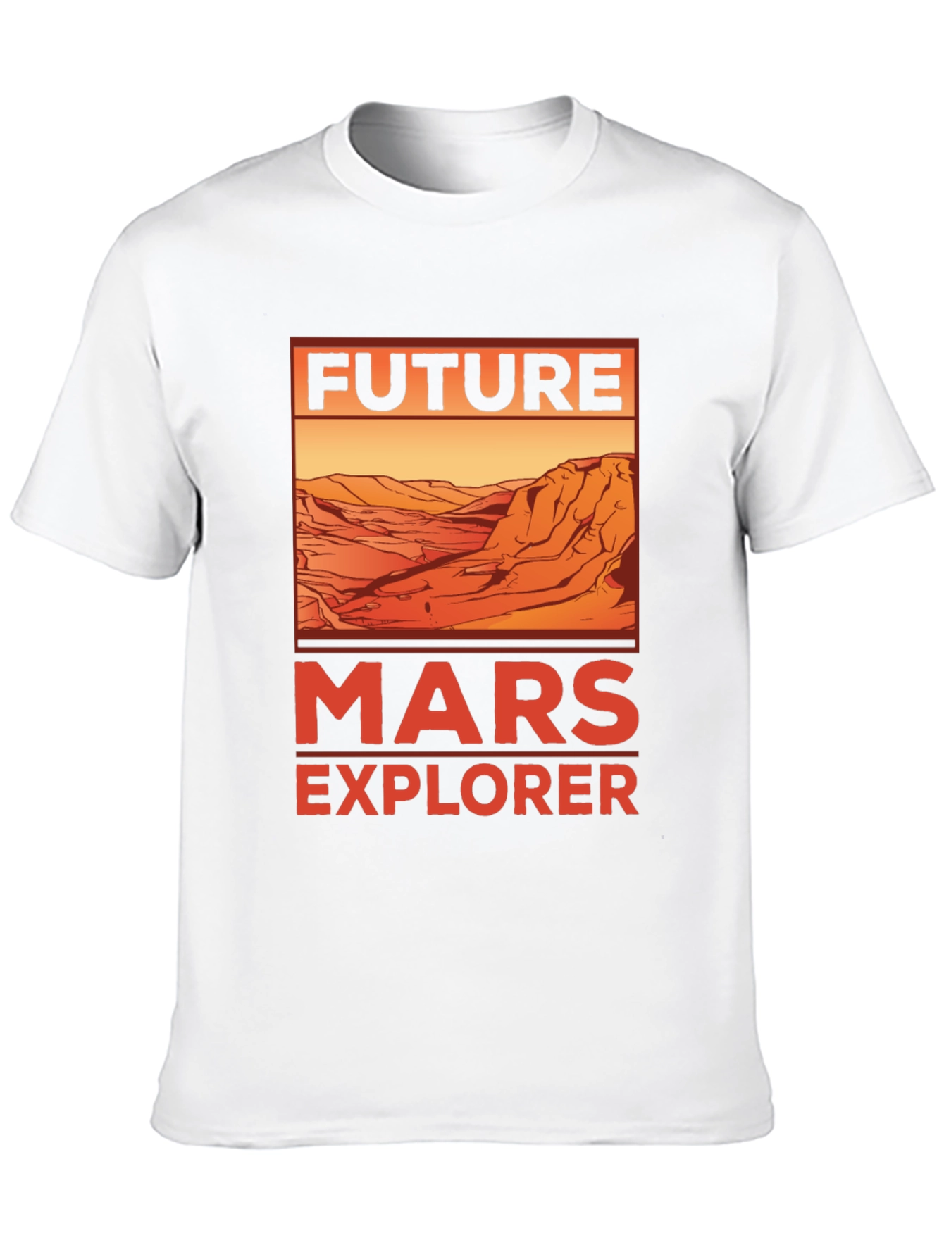 Future Mars Explorer Graphic T-Shirt