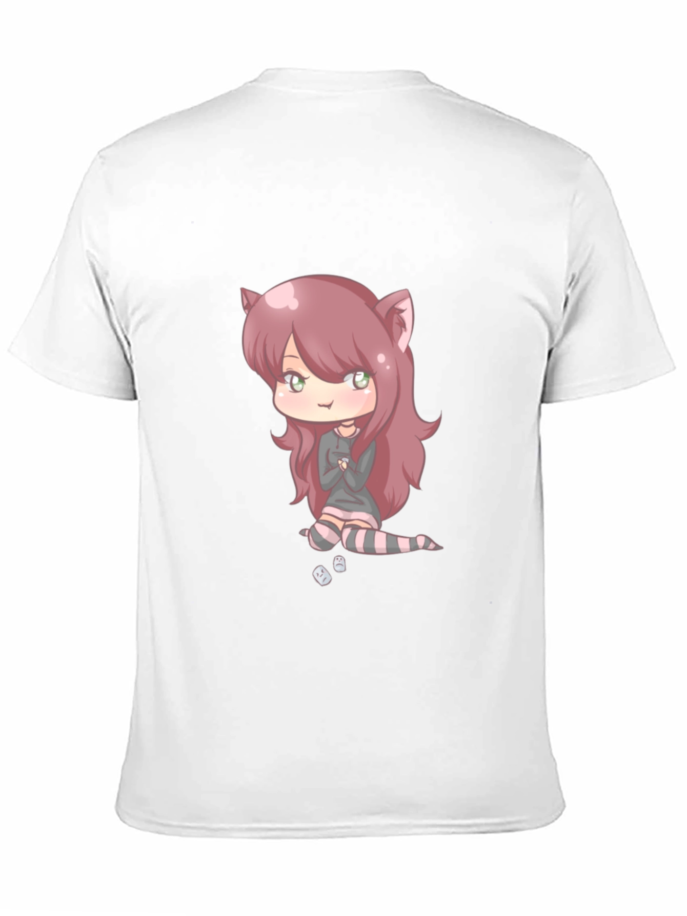 Anime Girl Graphic Black T-Shirt