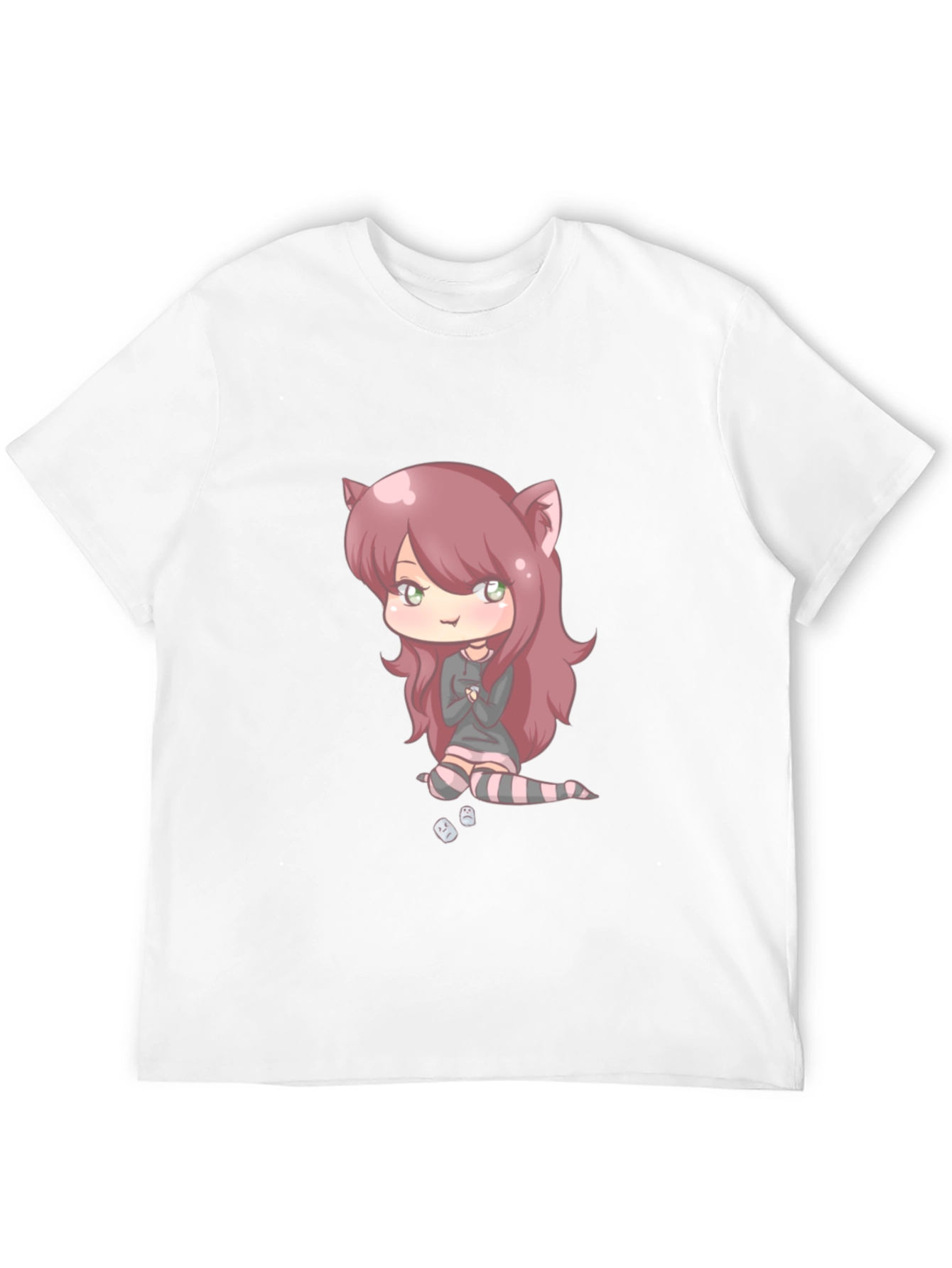 Anime Girl Graphic Black T-Shirt