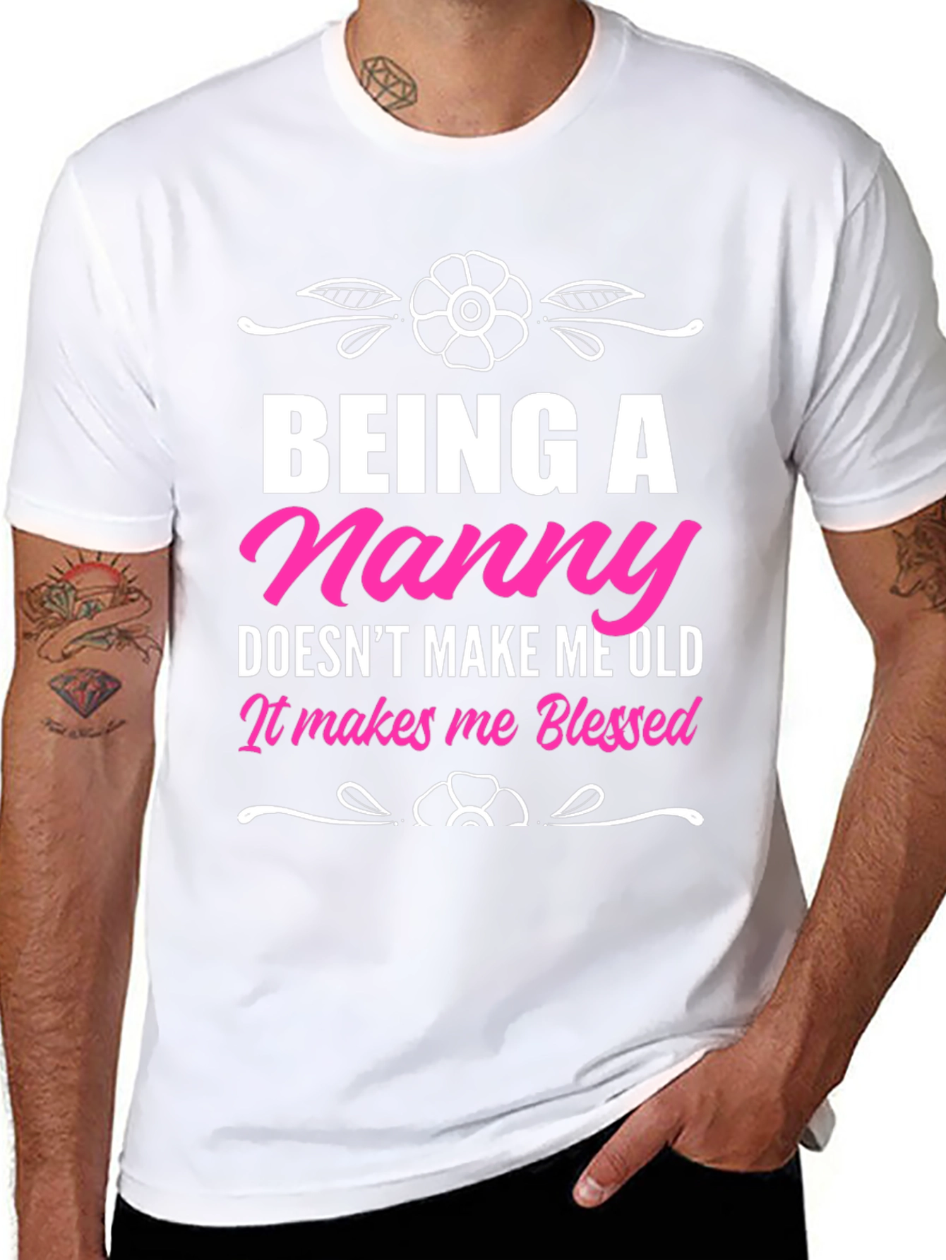 Blessed Nanny T-Shirt - Cute Womens Tee