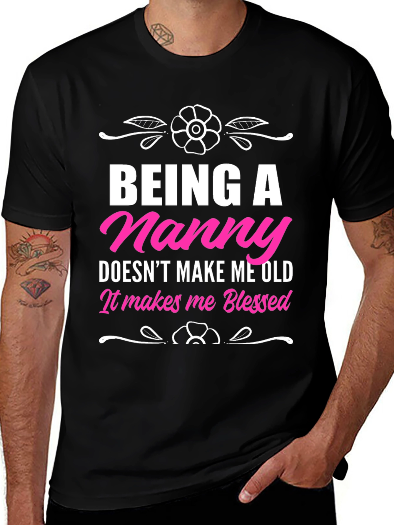 Blessed Nanny T-Shirt - Cute Womens Tee