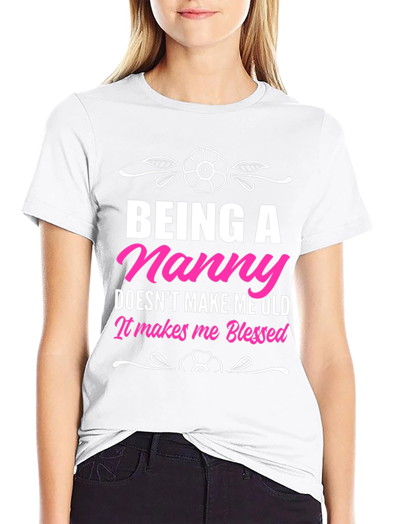 Blessed Nanny T-Shirt - Cute Womens Tee