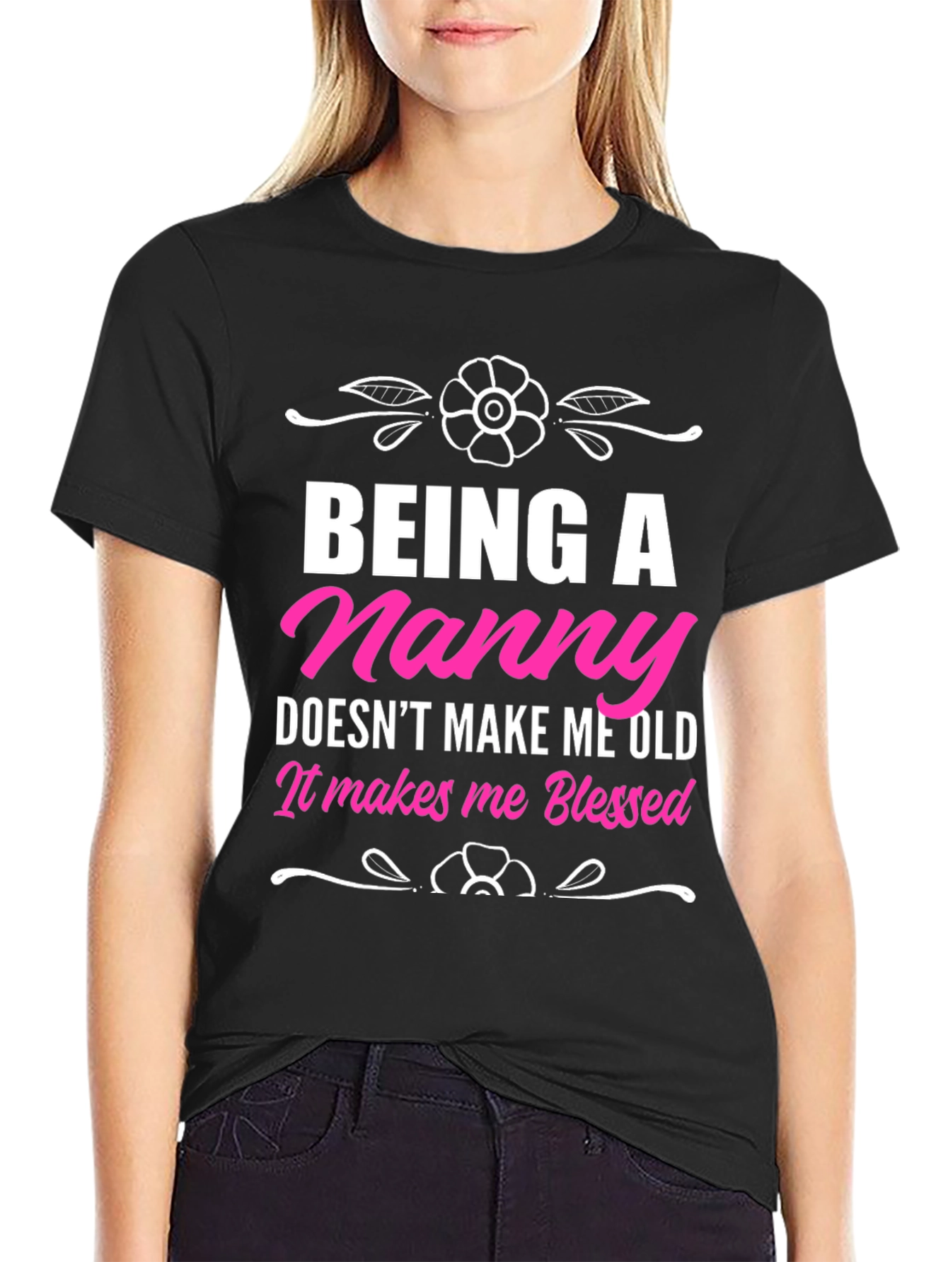 Blessed Nanny T-Shirt - Cute Womens Tee