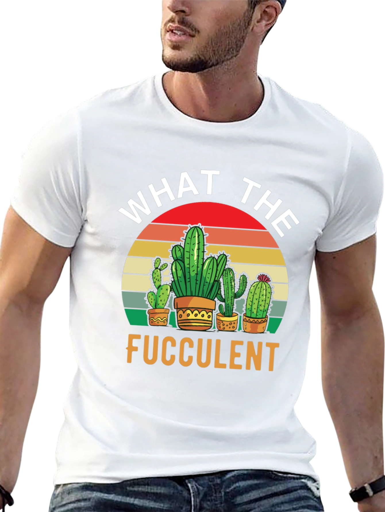 What the Fucculent T-Shirt - Cactus Lover Tee