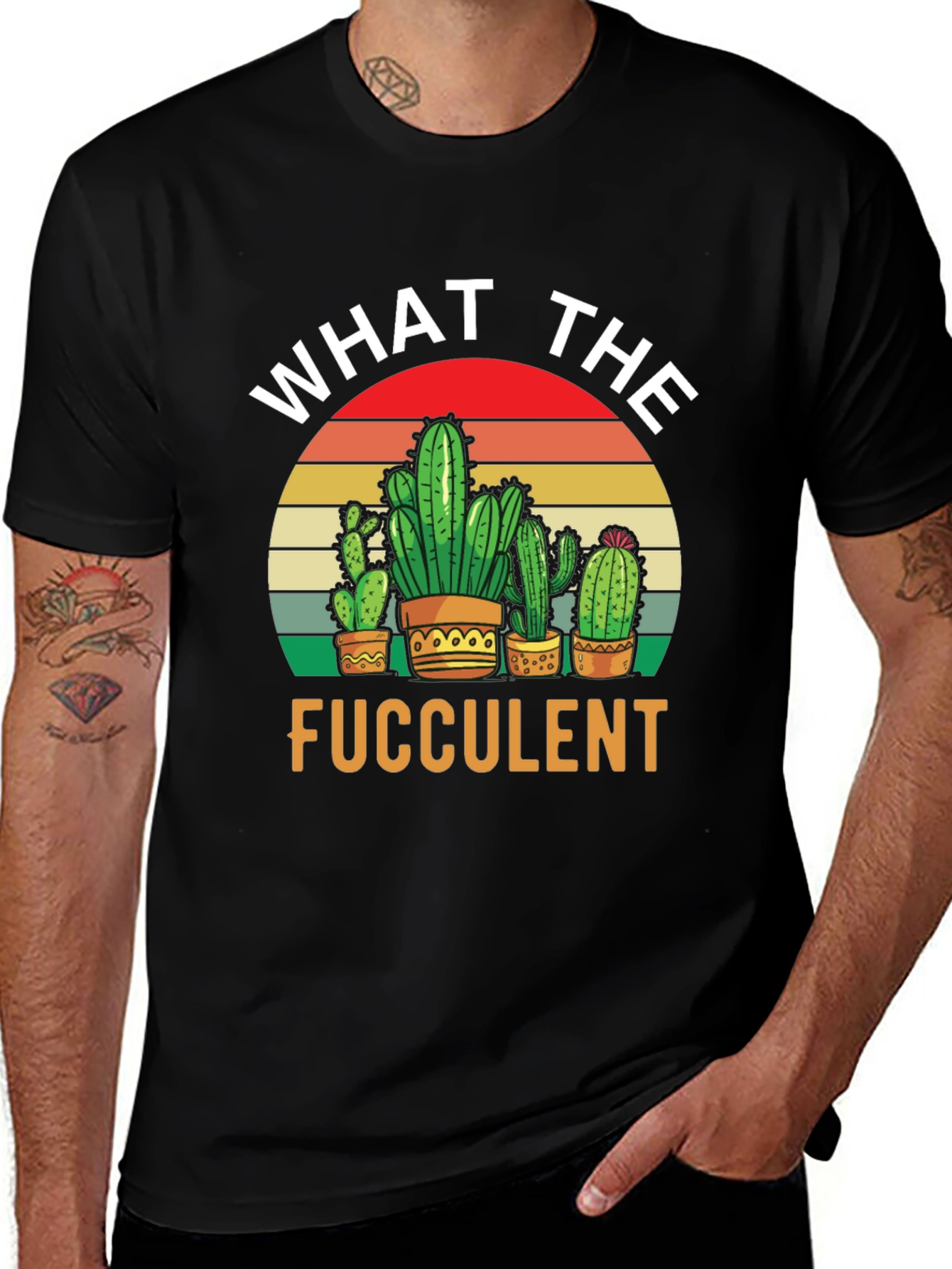 What the Fucculent T-Shirt - Cactus Lover Tee