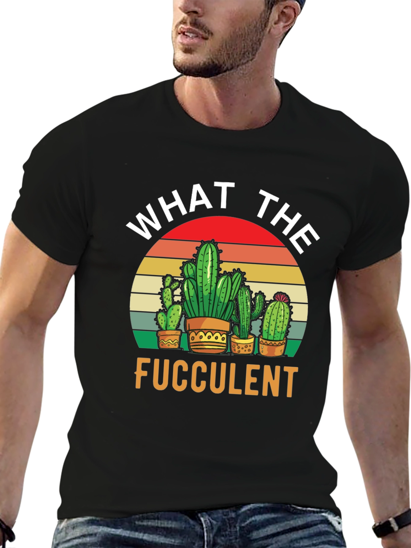 What the Fucculent T-Shirt - Cactus Lover Tee