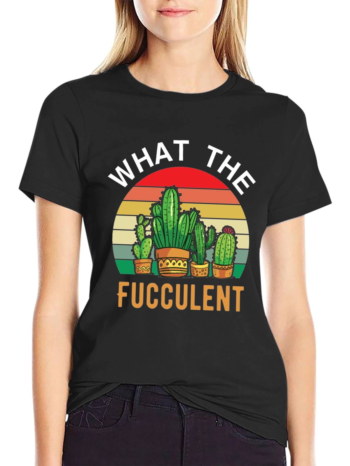 What the Fucculent T-Shirt - Cactus Lover Tee