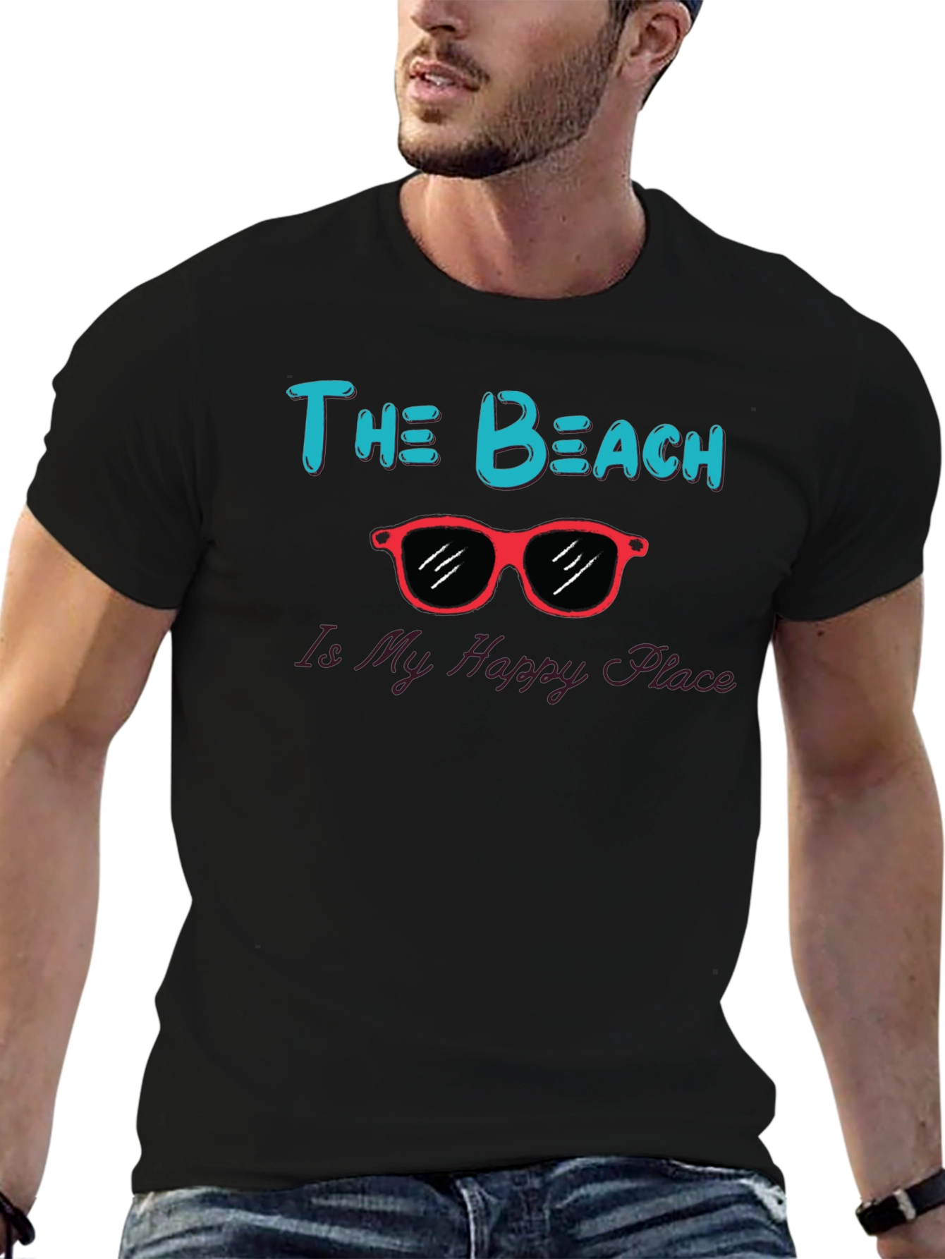 The Beach Is My Happy Place Graphic Tee