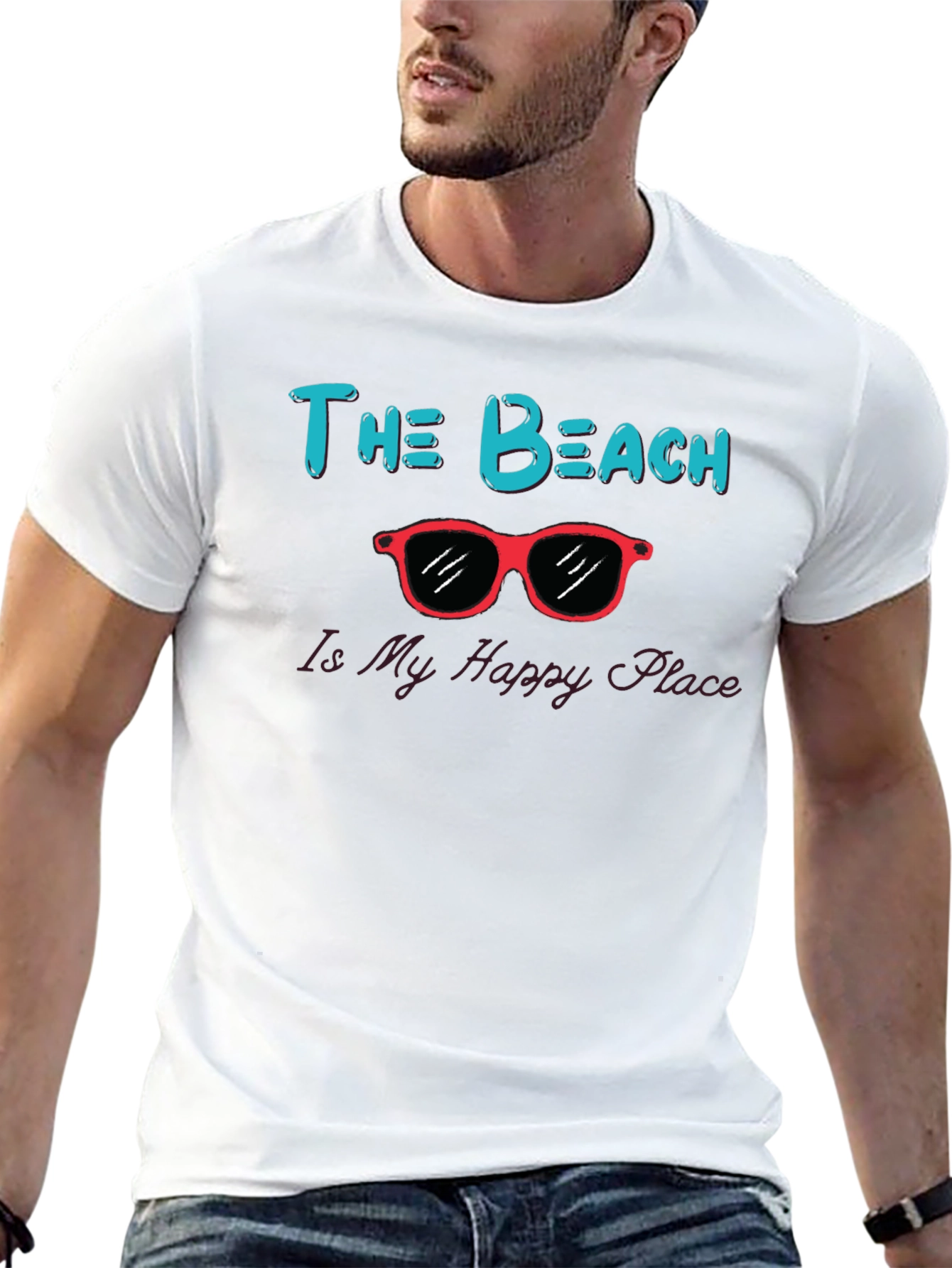The Beach Is My Happy Place Graphic Tee