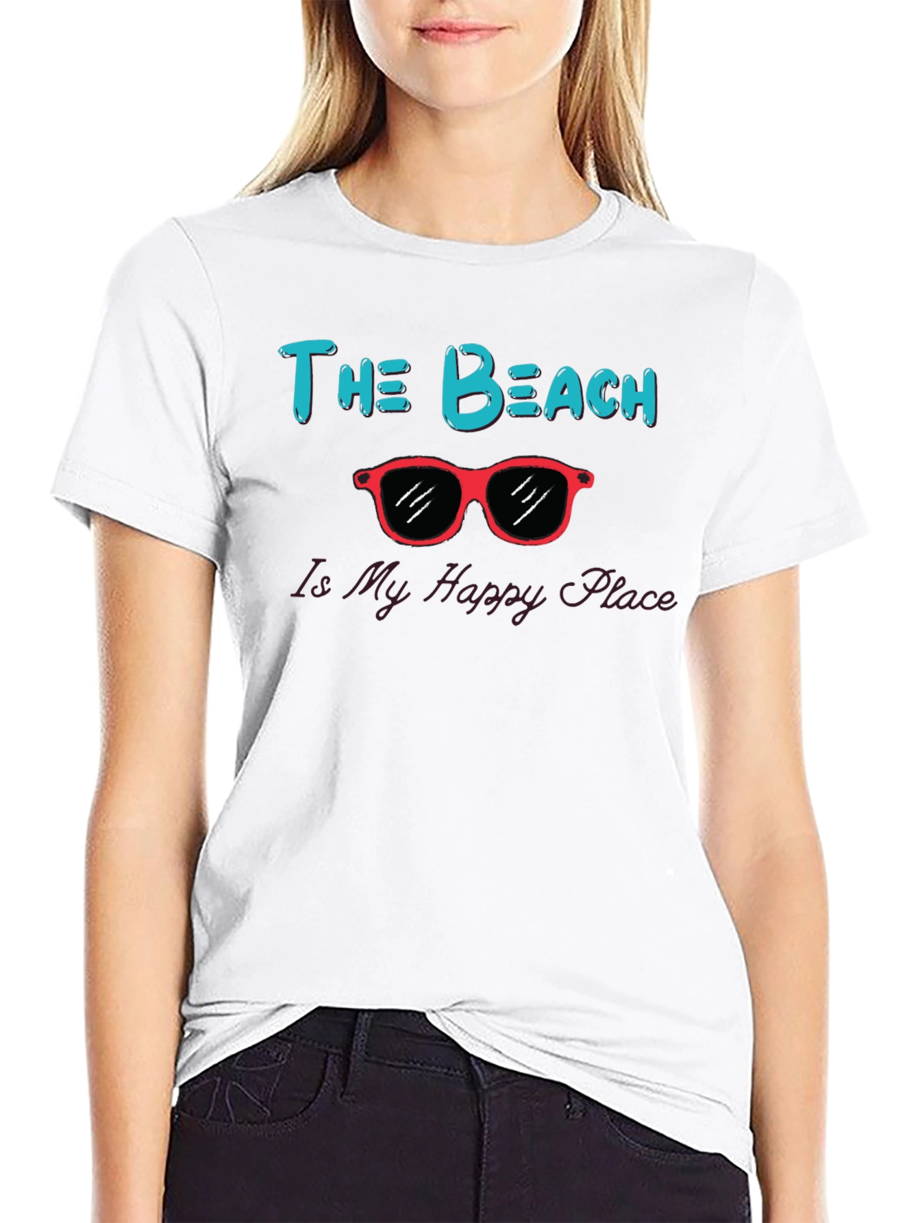 The Beach Is My Happy Place Graphic Tee