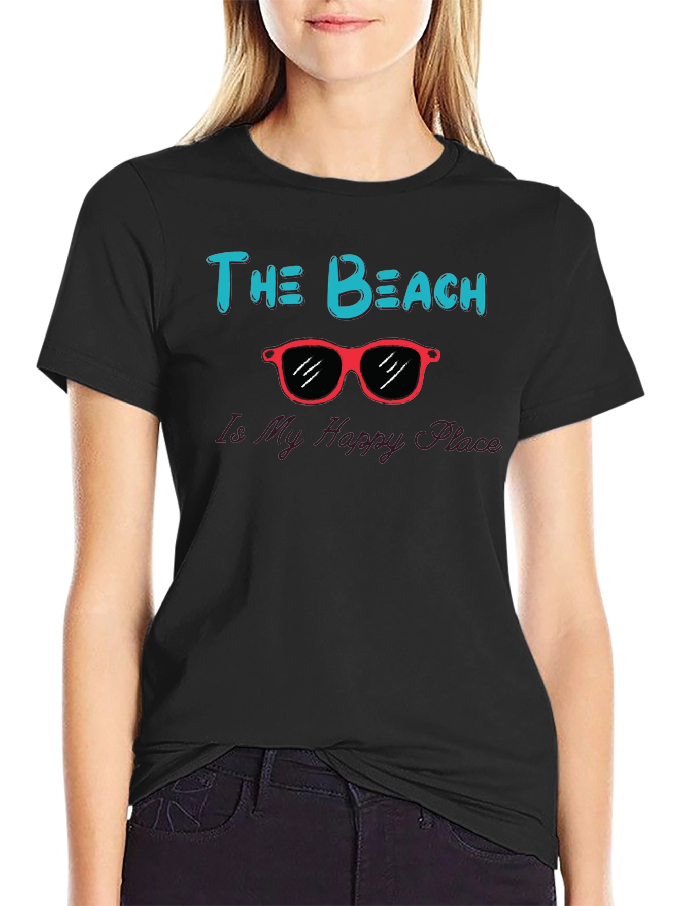 The Beach Is My Happy Place Graphic Tee