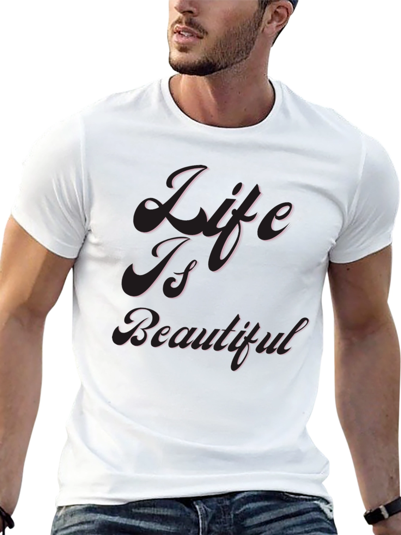 Life Is Beautiful Black T-Shirt