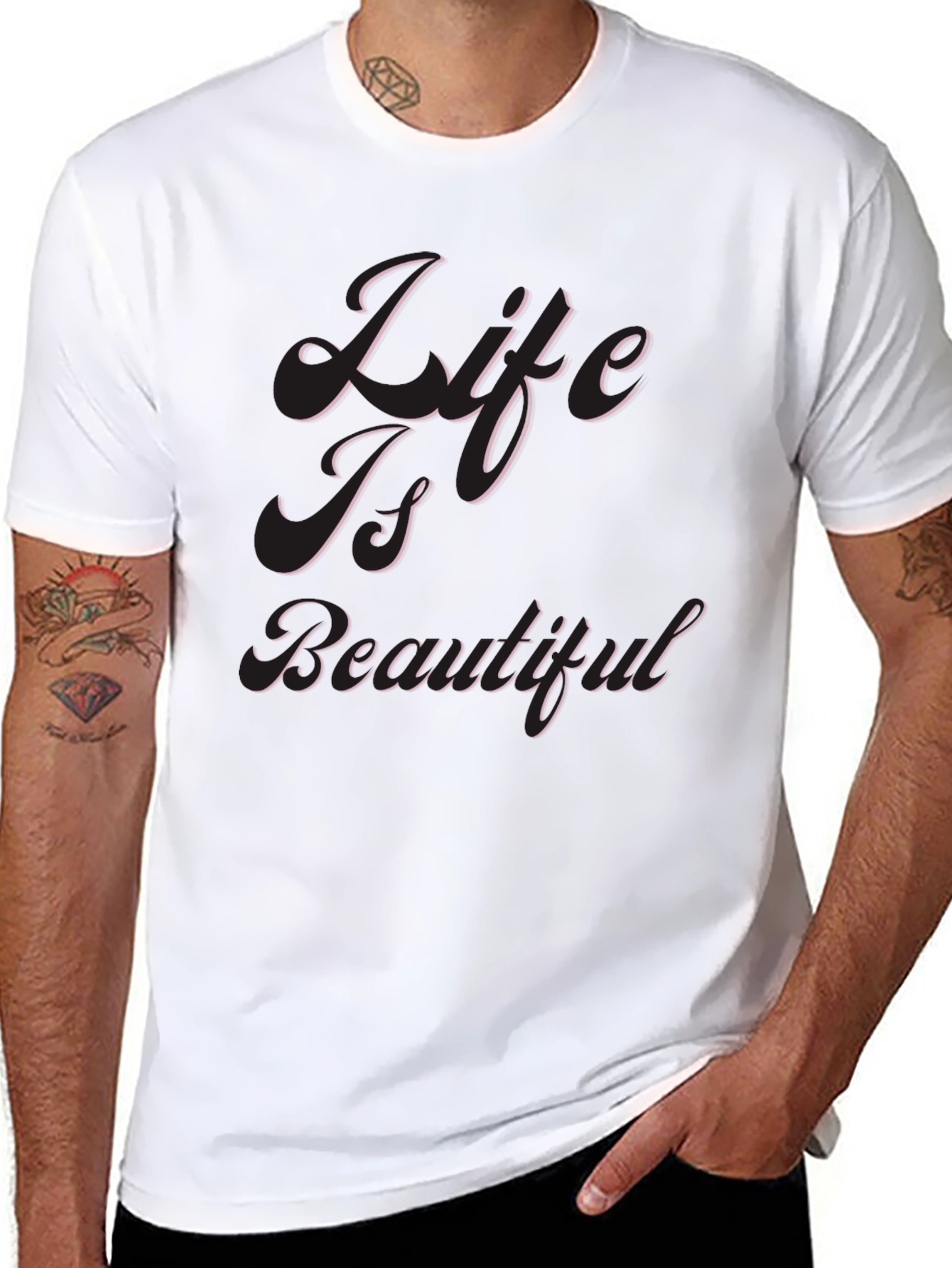 Life Is Beautiful Black T-Shirt