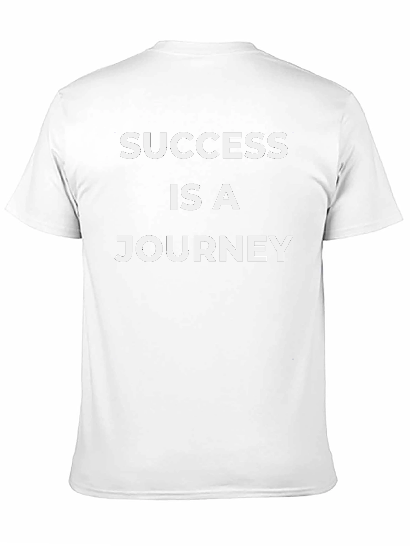 Success Journey Black T-Shirt | Inspirational Quote