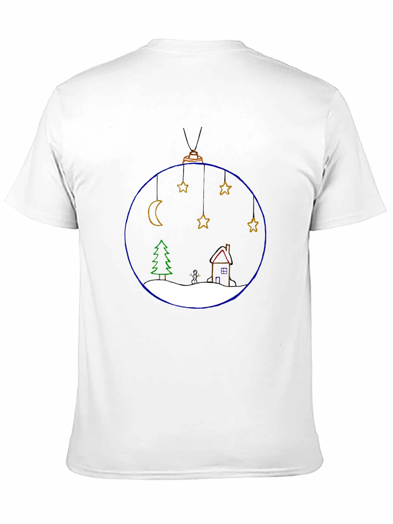 Festive Holiday Ornament T-Shirt - Black