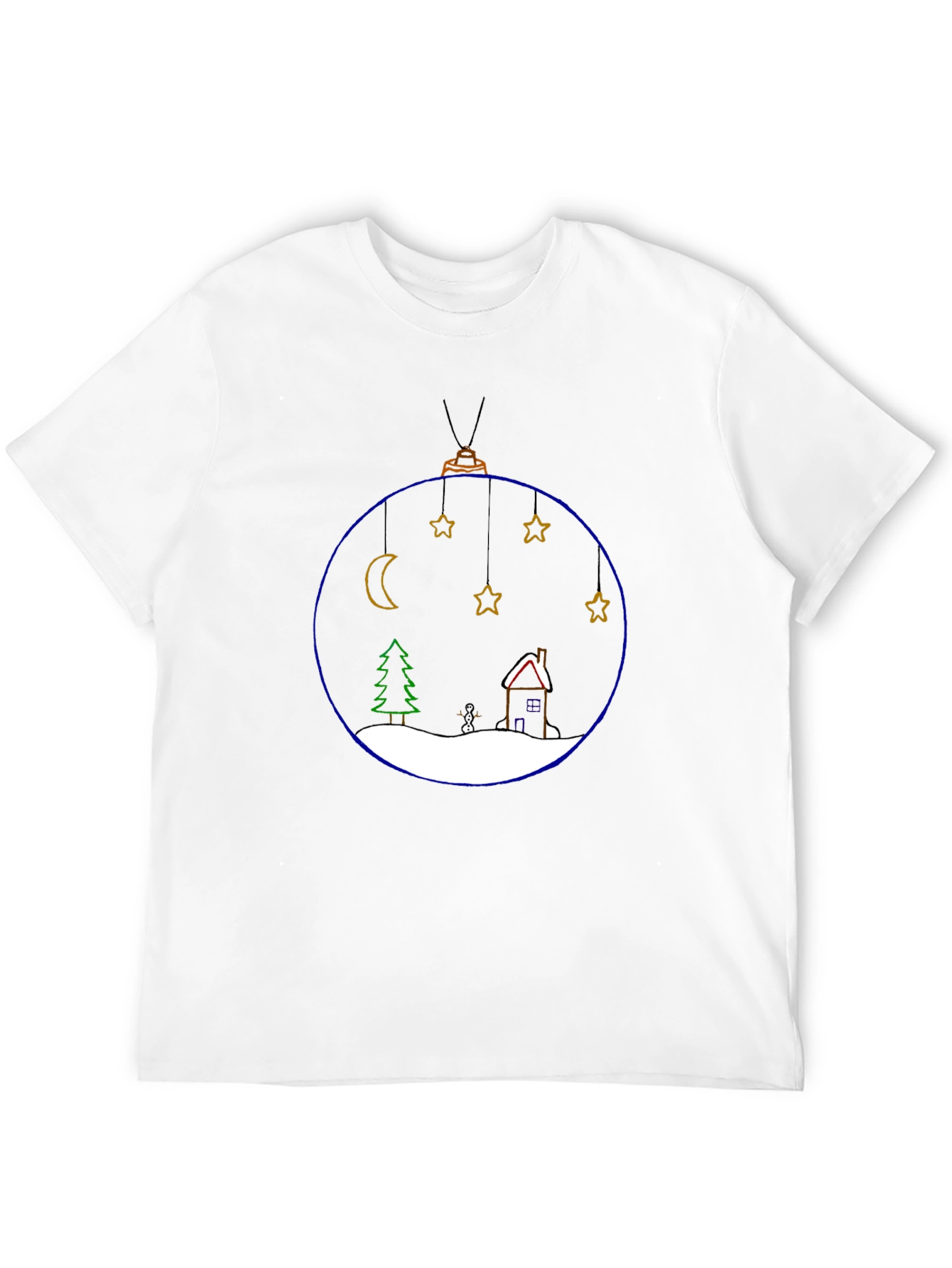Festive Holiday Ornament T-Shirt - Black