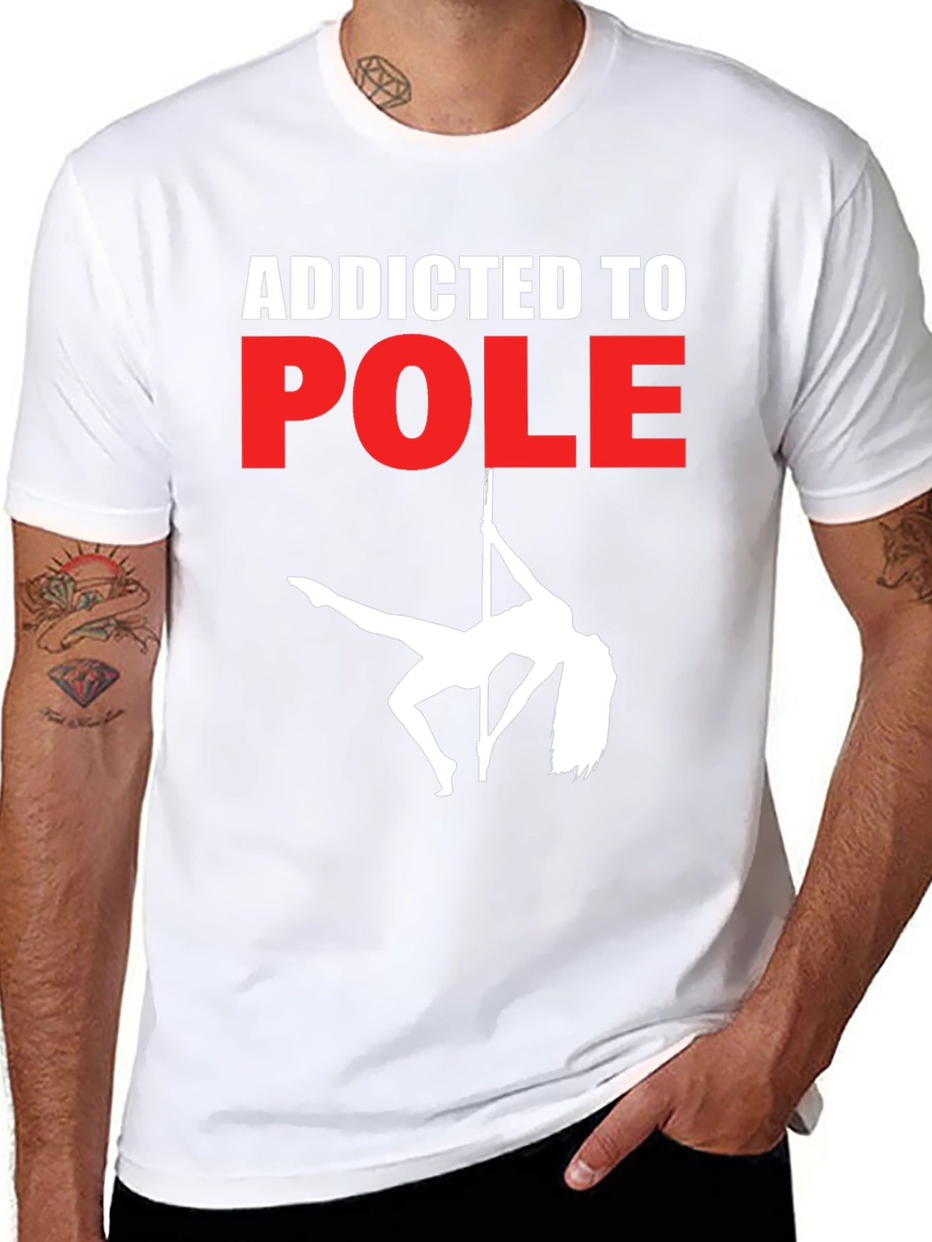 Addicted to Pole T-Shirt - Black
