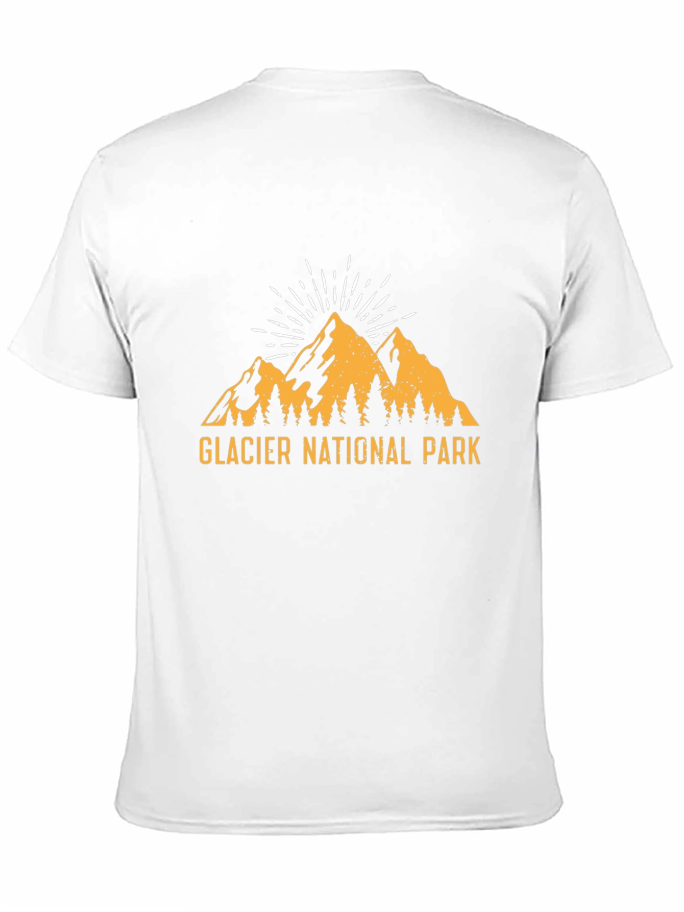 Glacier National Park Graphic T-Shirt - Black