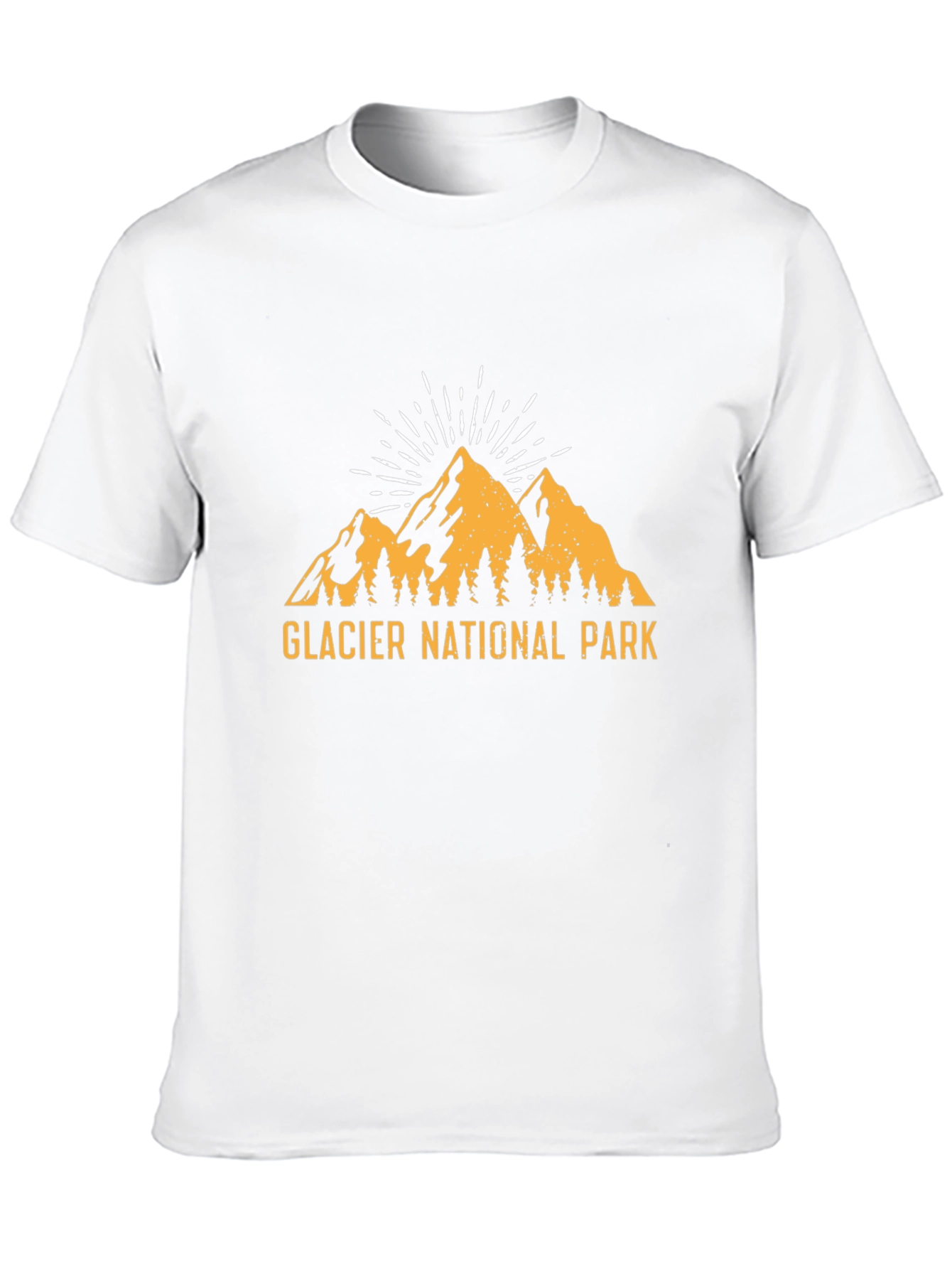 Glacier National Park Graphic T-Shirt - Black