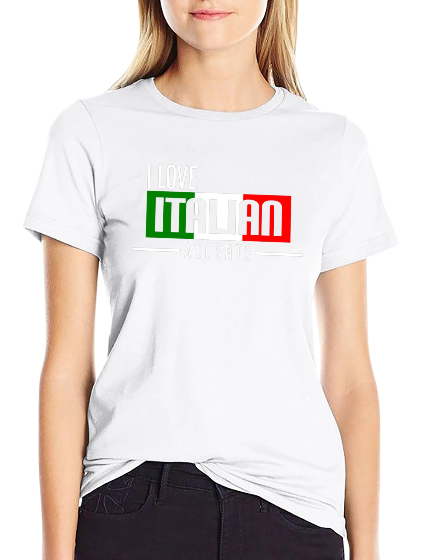 I Love Italian Accents Graphic T-Shirt