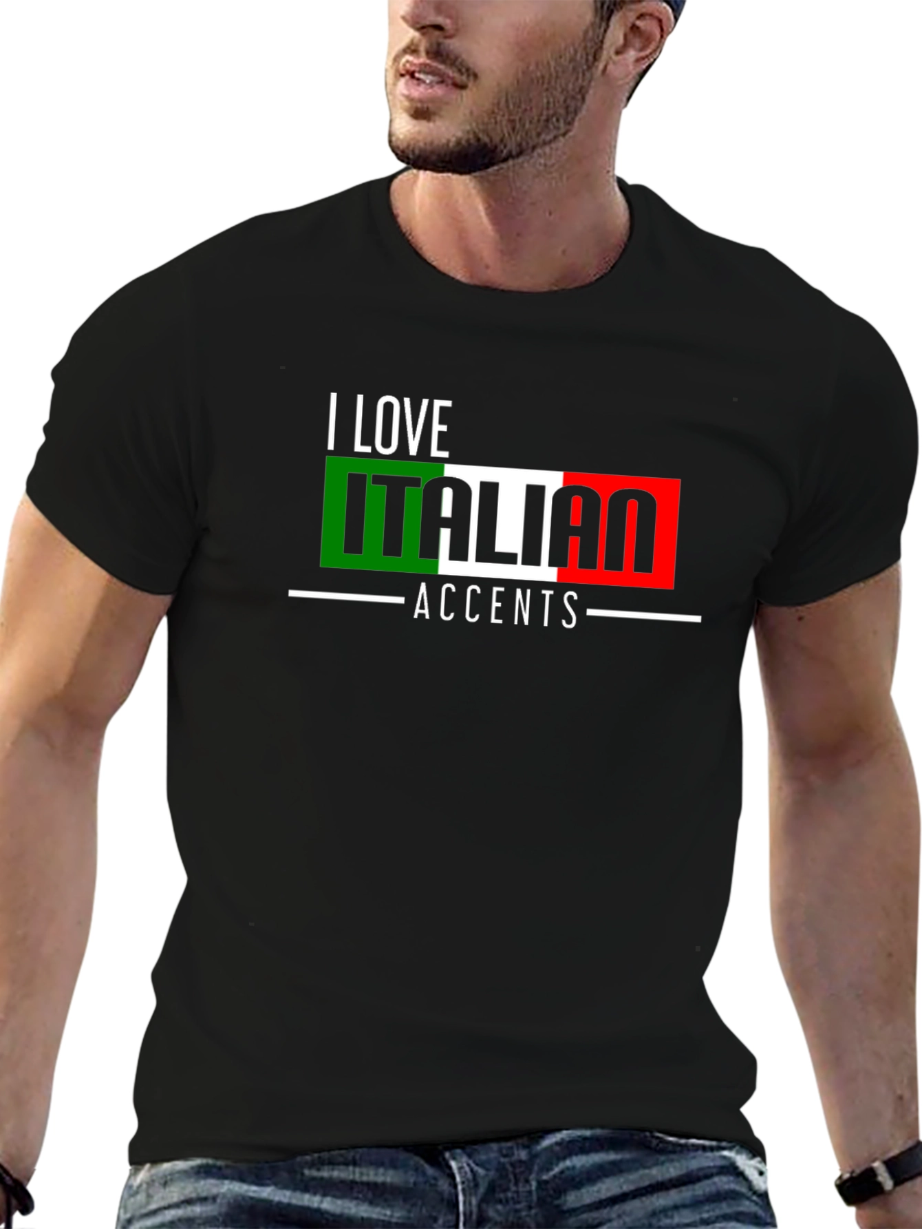 I Love Italian Accents Graphic T-Shirt
