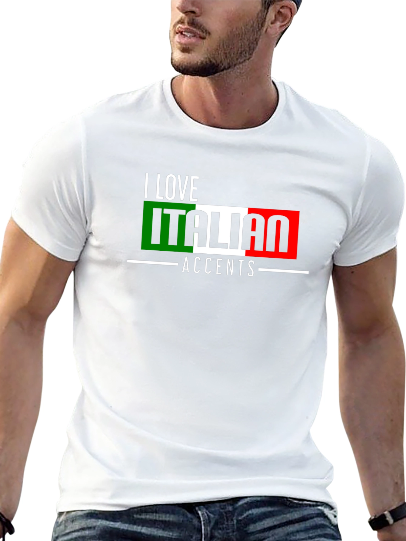 I Love Italian Accents Graphic T-Shirt