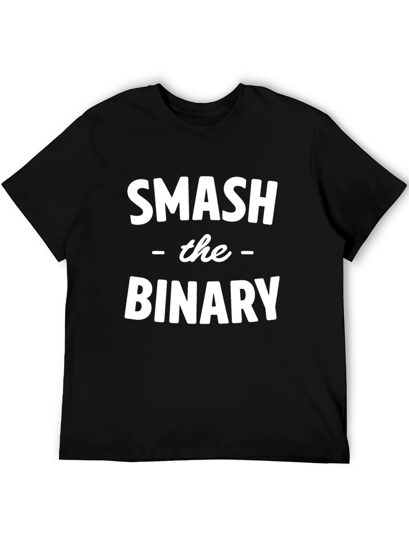 Smash the Binary Graphic T-Shirt - Black