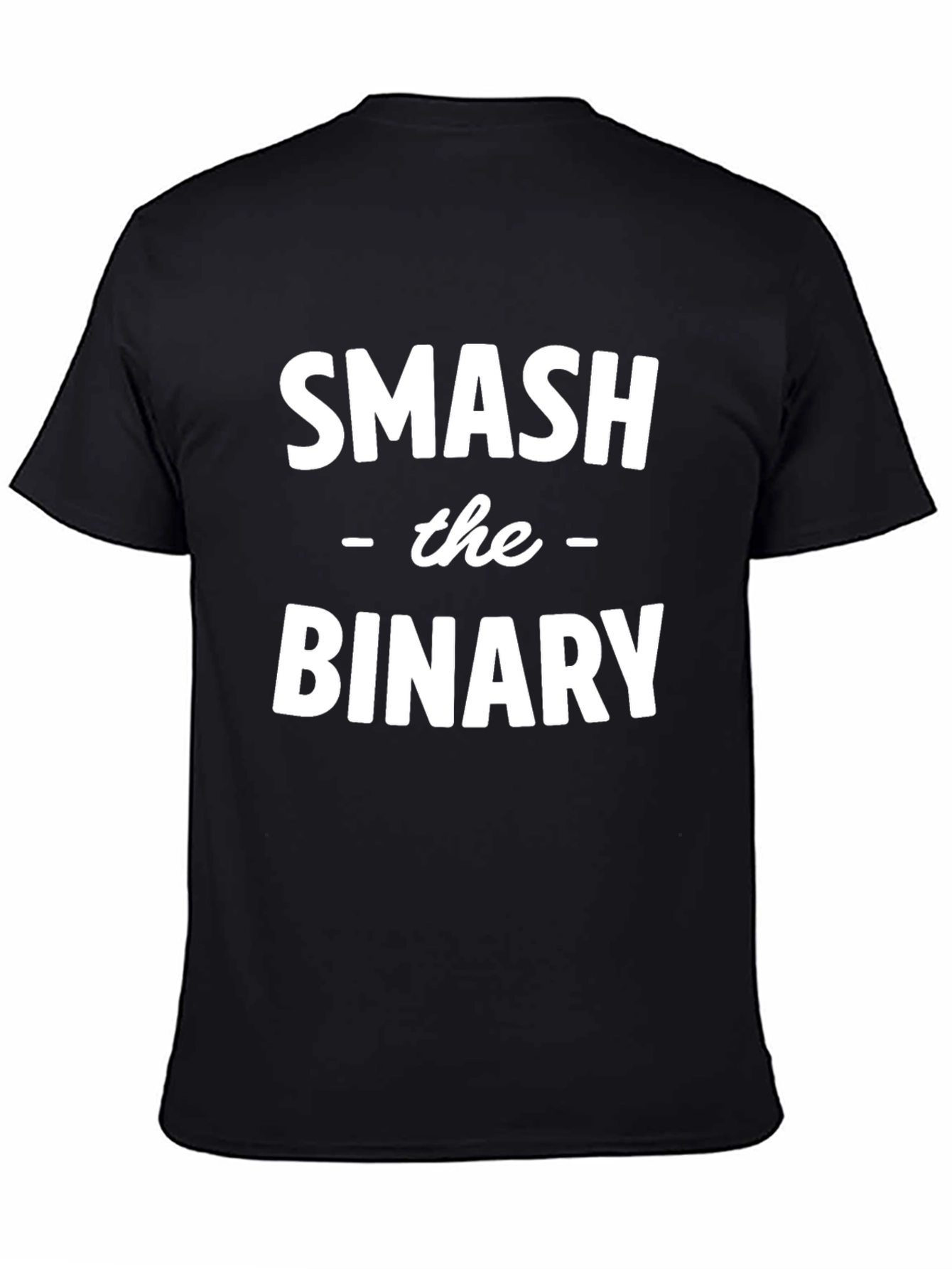 Smash the Binary Graphic T-Shirt - Black