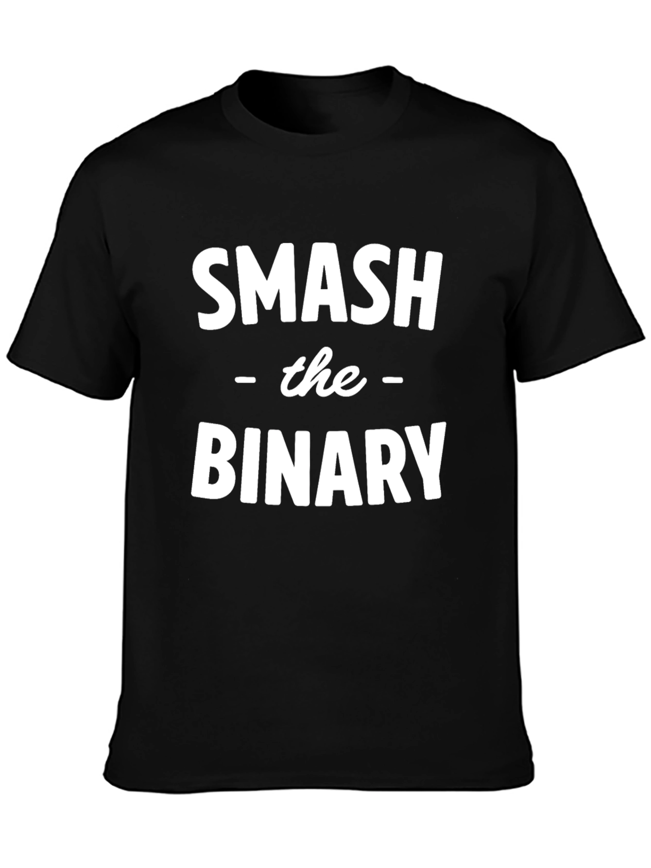 Smash the Binary Graphic T-Shirt - Black