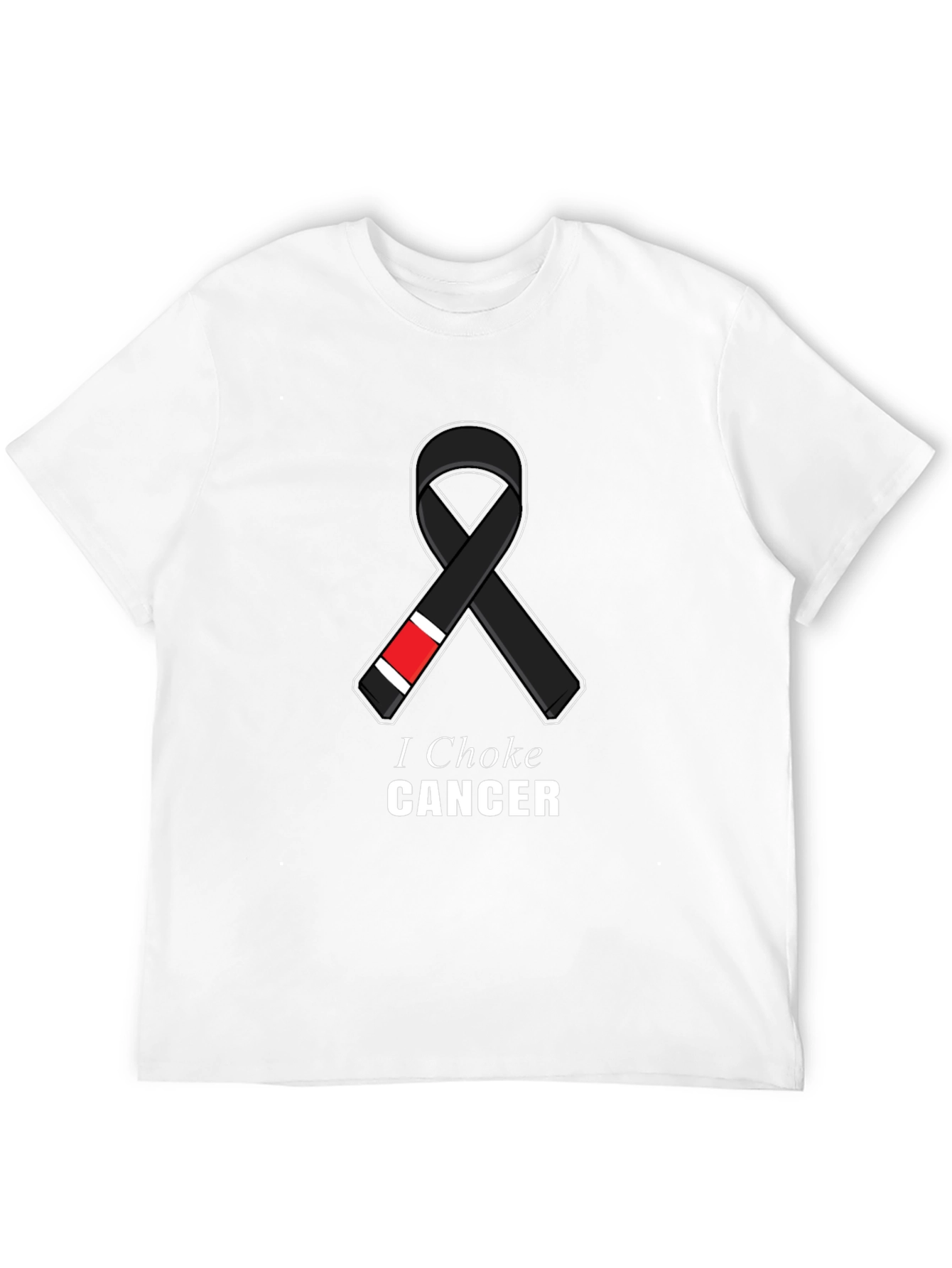 I Choke Cancer Jiu Jitsu Ribbon T-Shirt