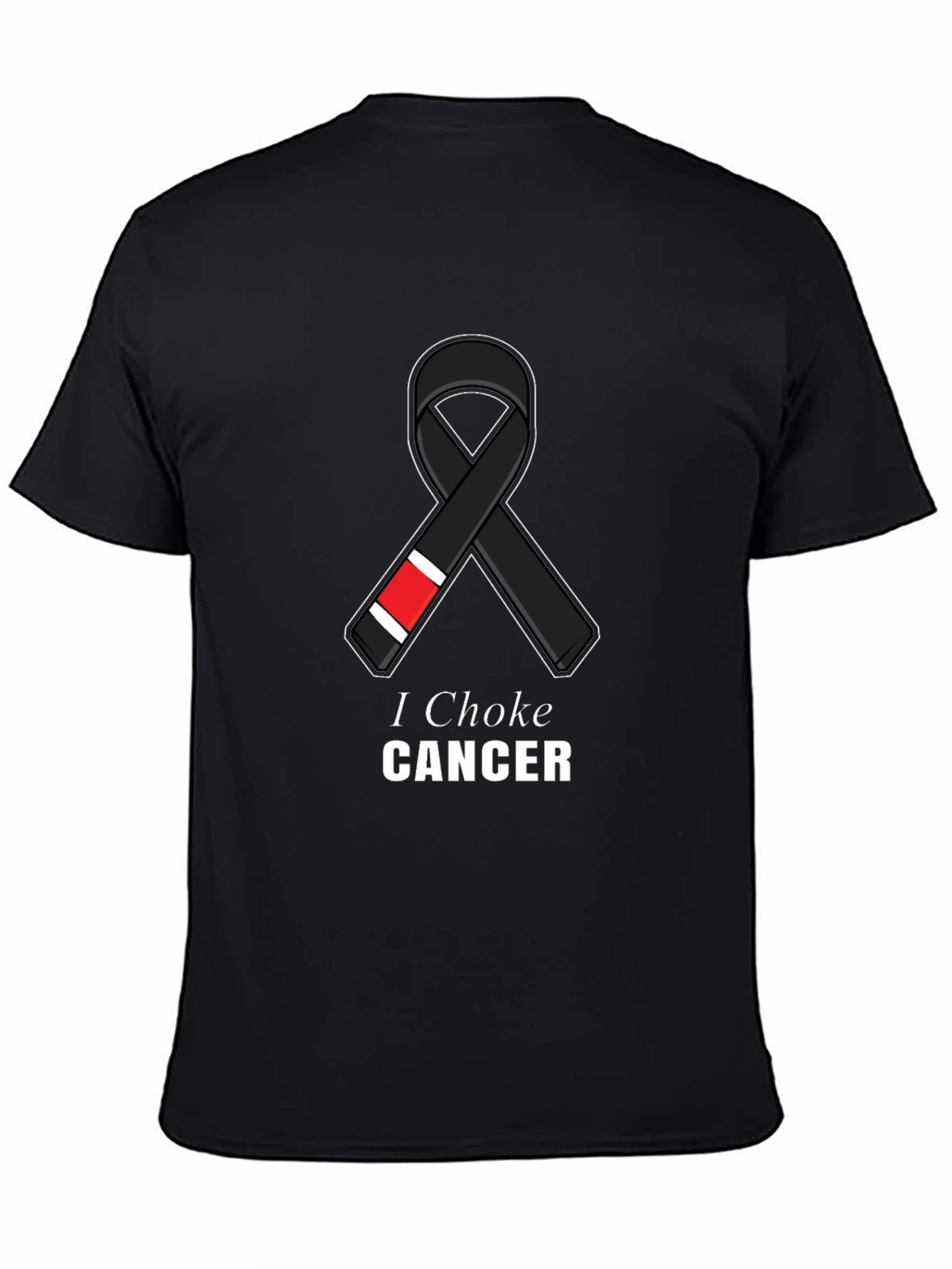 I Choke Cancer Jiu Jitsu Ribbon T-Shirt