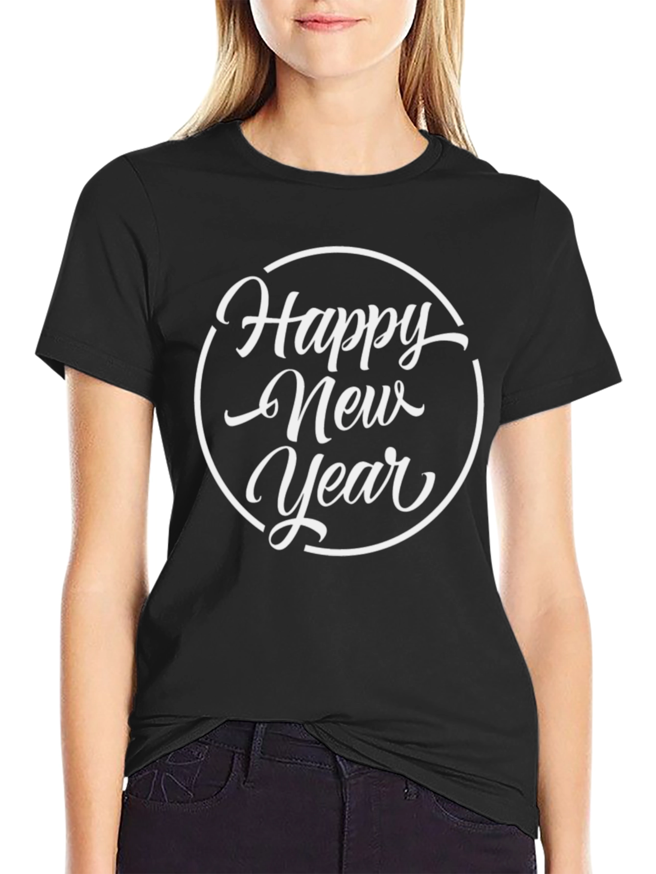 Happy New Year Graphic Tee - Holiday Celebration Shirt
