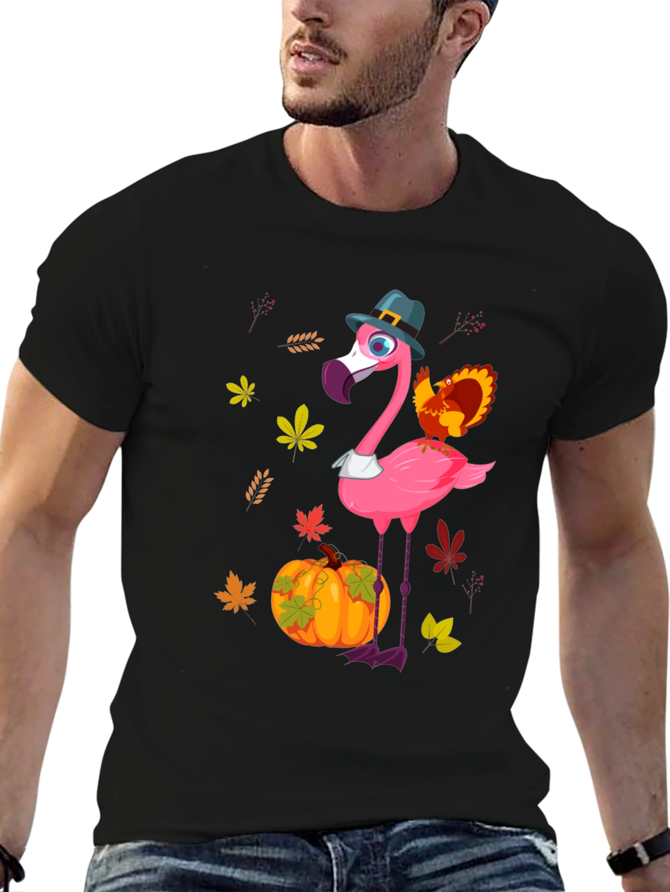Flamingo Thanksgiving Tee