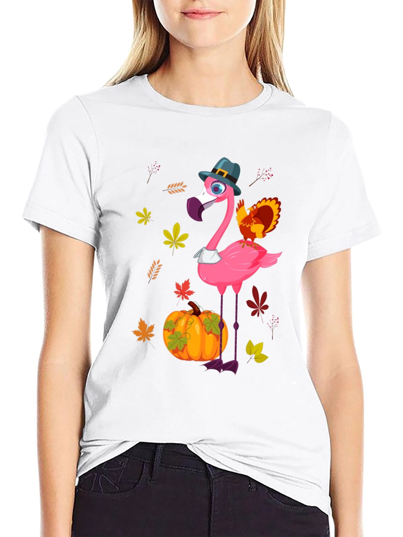 Flamingo Thanksgiving Tee