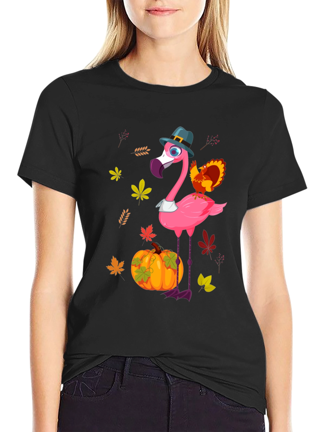 Flamingo Thanksgiving Tee