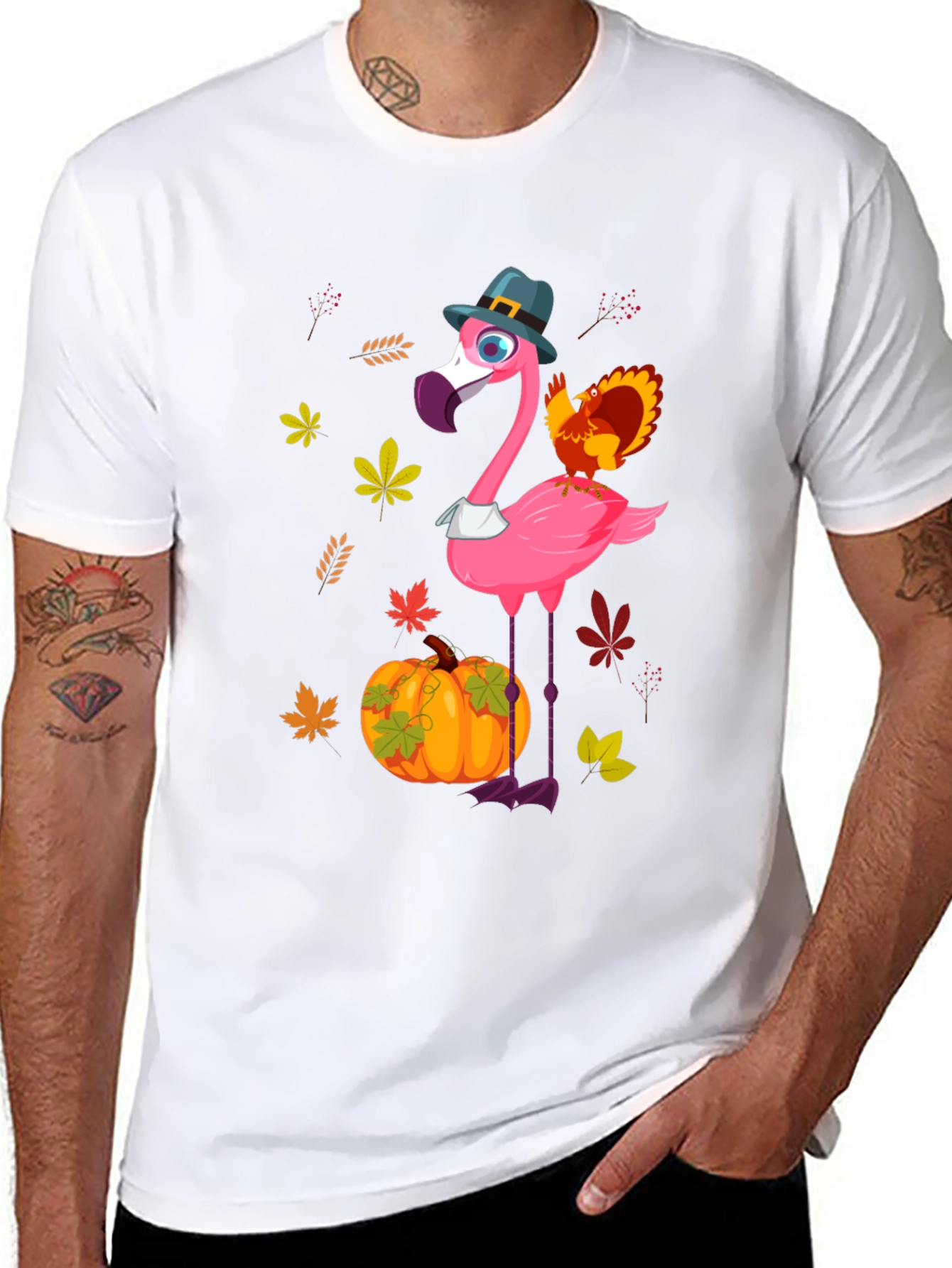 Flamingo Thanksgiving Tee