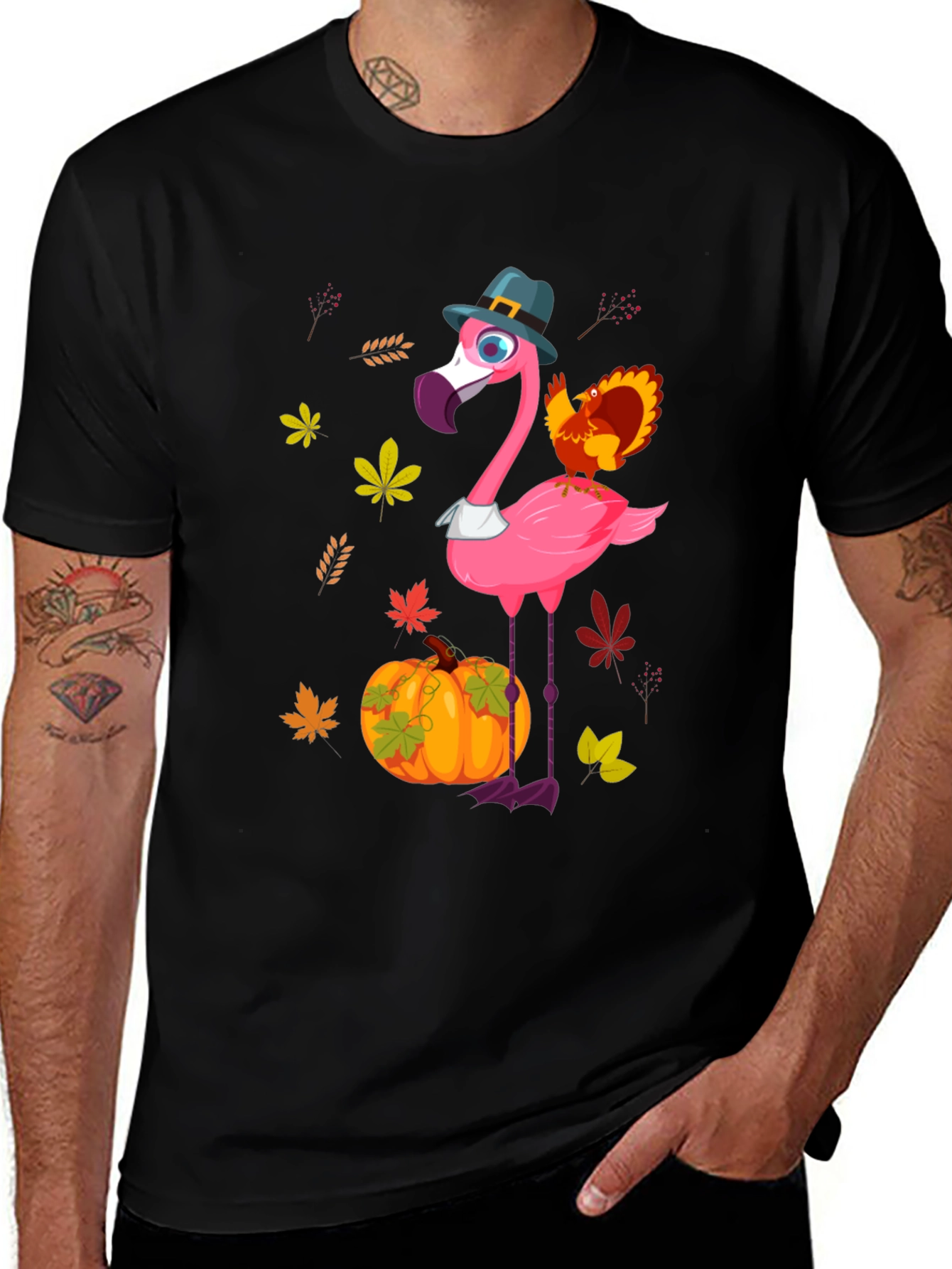 Flamingo Thanksgiving Tee