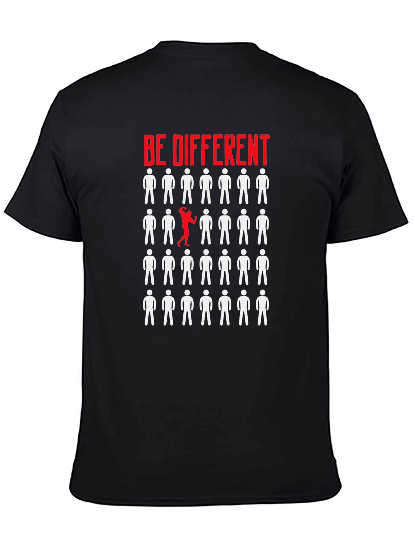 Be Different Graphic T-Shirt - Black