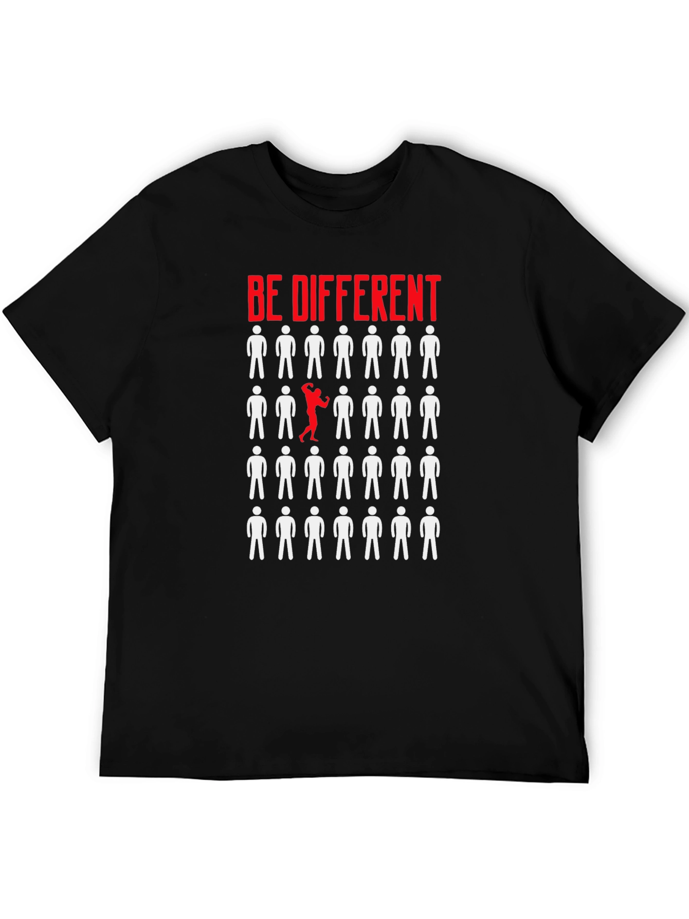 Be Different Graphic T-Shirt - Black
