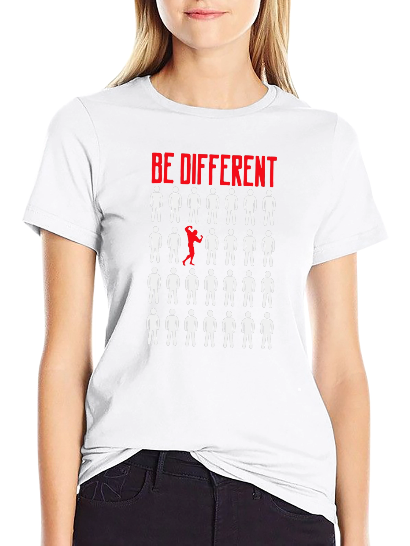 Be Different Graphic T-Shirt - Black