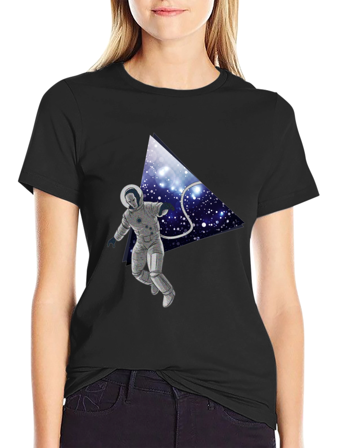 Astronaut in Space Graphic Tee - Unique Design