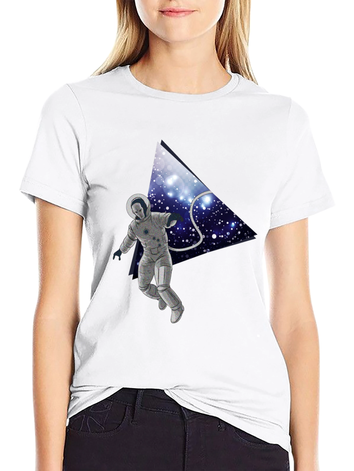 Astronaut in Space Graphic Tee - Unique Design